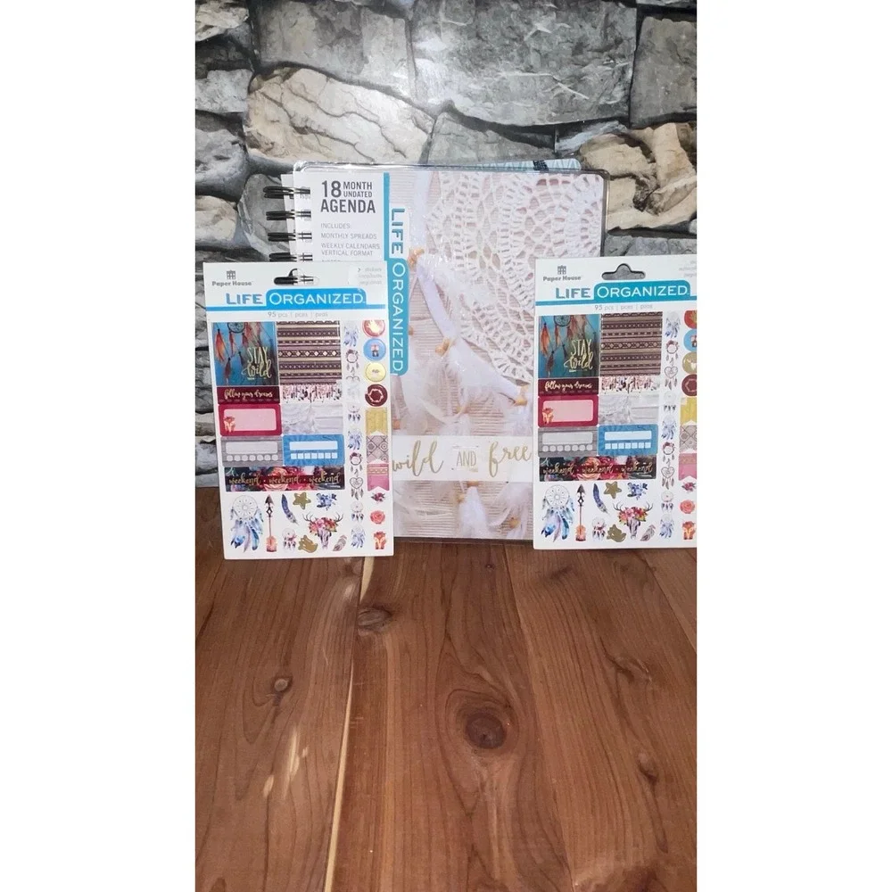 New 18 Month Planner, Organizer Sticker Pad Bundle